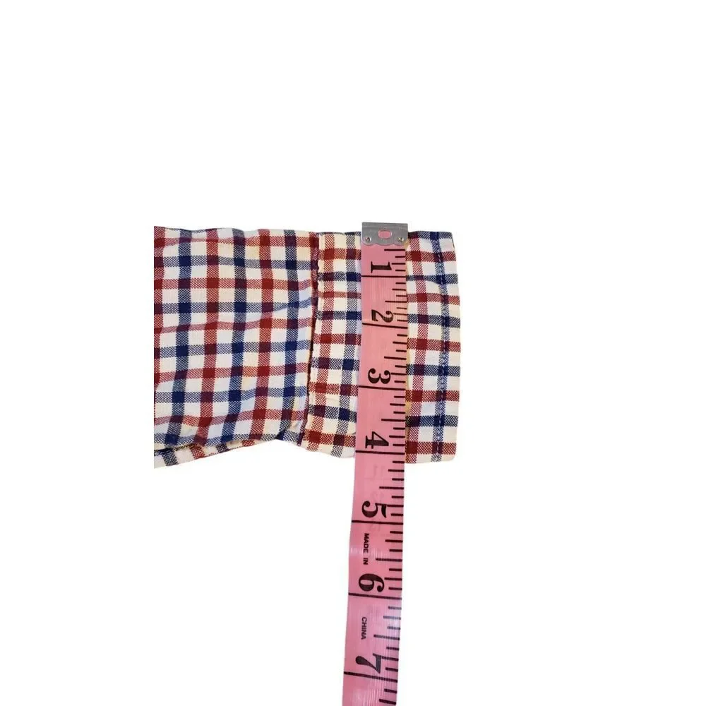 Ralph Lauren Button‎ Up Shirt Boys L (14-16) Red Blue White Checker Pony Preppy